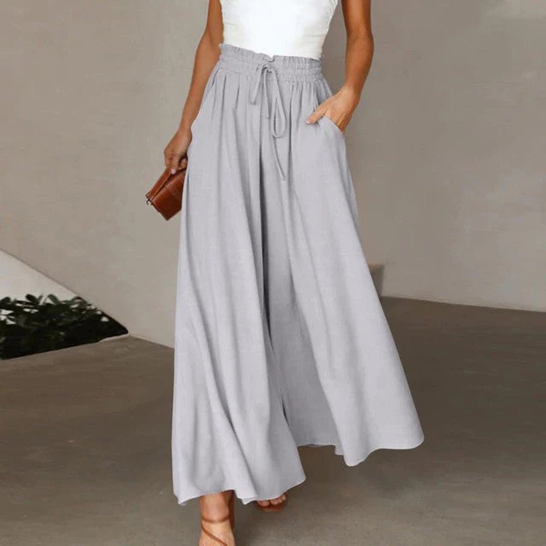 Women’s Linen High Waist Trousers