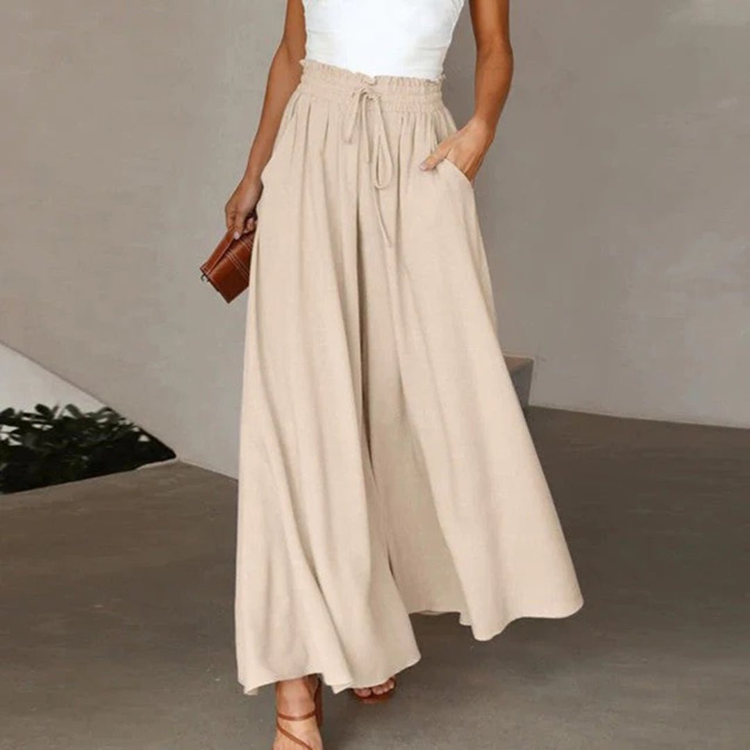 Women’s Linen High Waist Trousers