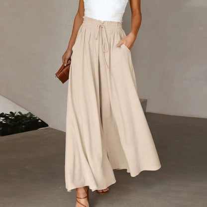 Women’s Linen High Waist Trousers