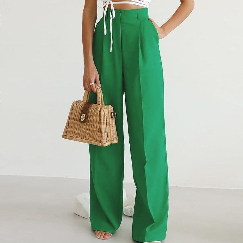 Women’s Pleated Wide Leg Trousers
