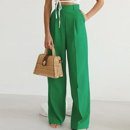 Women’s Pleated Wide Leg Trousers