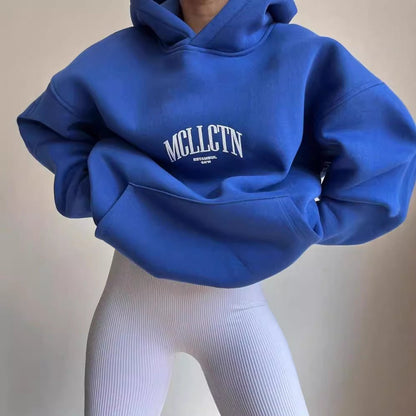 Women's Oversized Graphic Print Hoodie