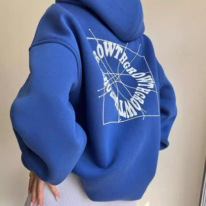 Women's Oversized Graphic Print Hoodie