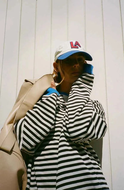 Women's Relaxed Striped Knit Jumper