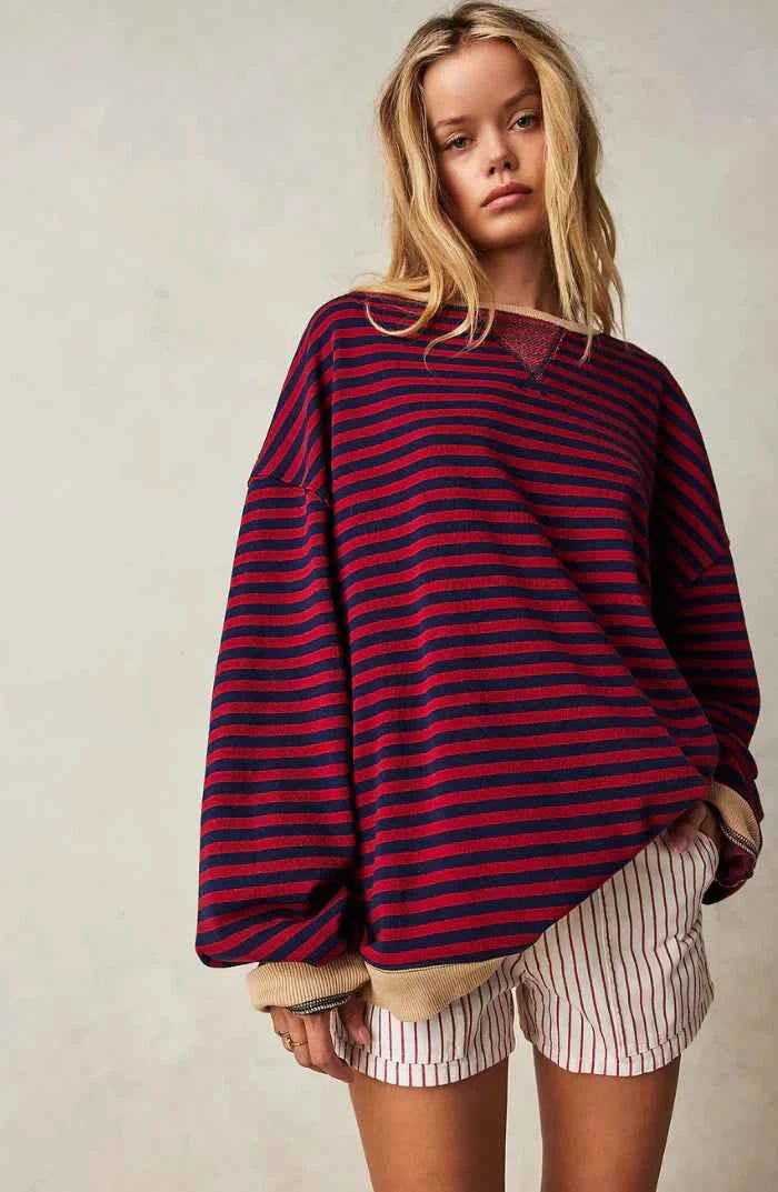 Women's Relaxed Striped Knit Jumper