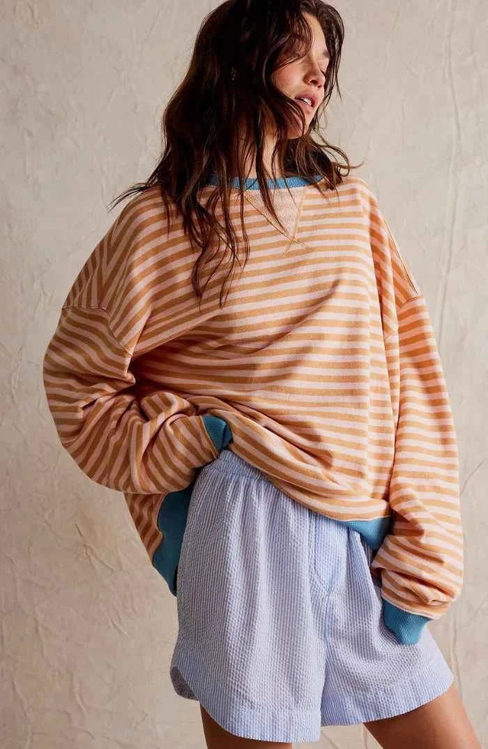 Women's Relaxed Striped Knit Jumper
