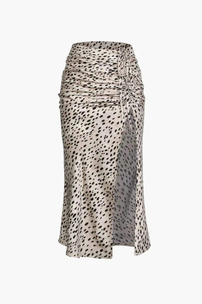 Women's Animal Print Midi Skirt