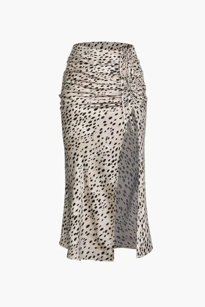 Women's Animal Print Midi Skirt