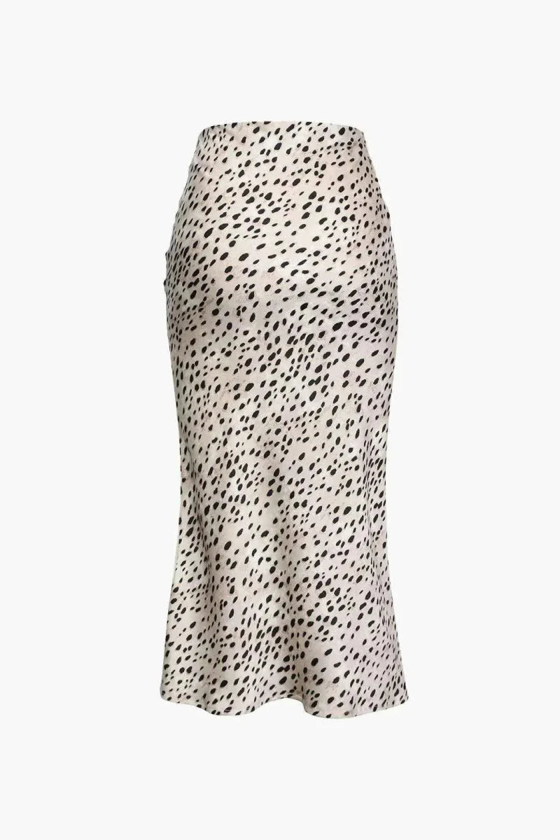 Women's Animal Print Midi Skirt