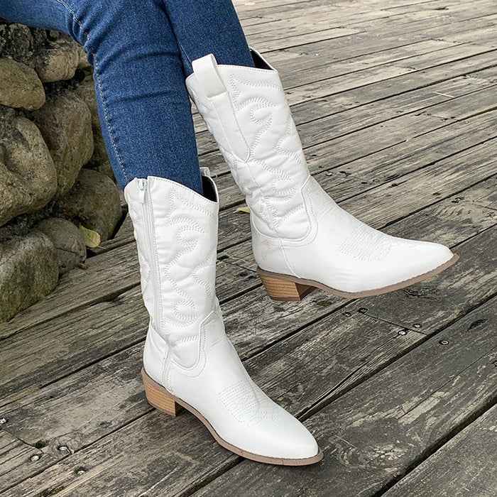 Women's Metallic Western Cowboy Boots