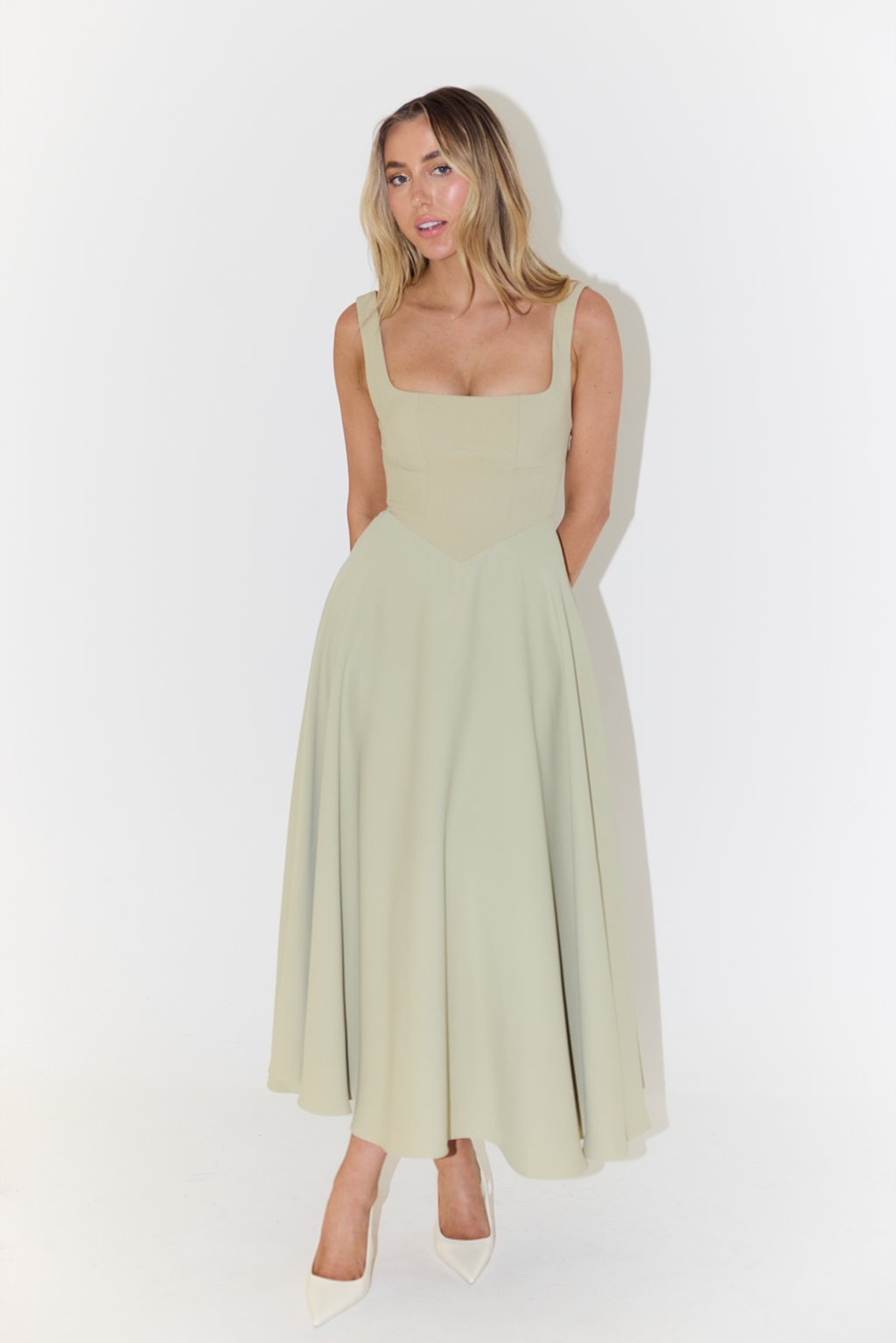 Women's Elegant Pleated Dress