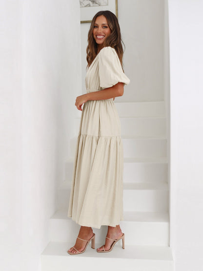 Women’s Smocked Waist Midi Dress