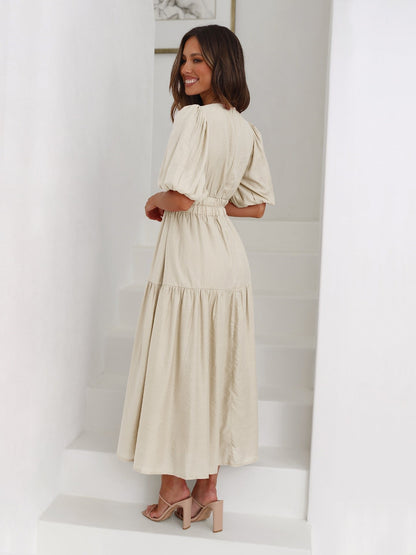 Women’s Smocked Waist Midi Dress
