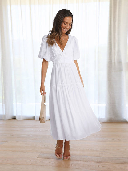 Women’s Smocked Waist Midi Dress