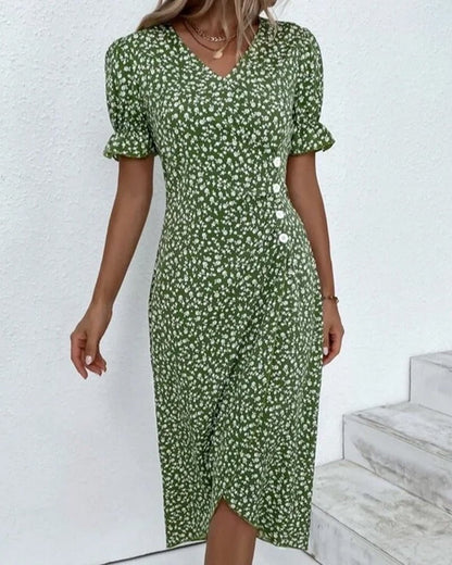 Women’s Elegant Floral Wrap Dress