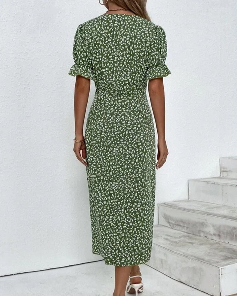 Women’s Elegant Floral Wrap Dress