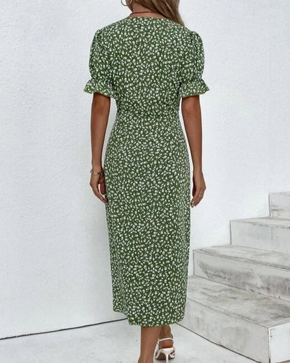 Women’s Elegant Floral Wrap Dress