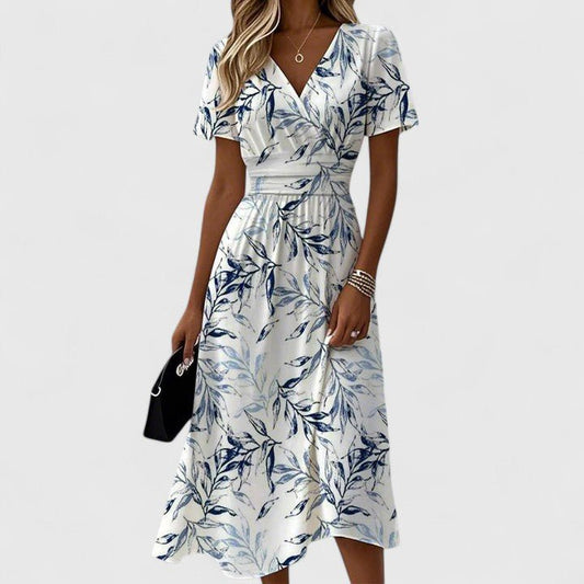 Women’s Elegant Wrap Midi Dress