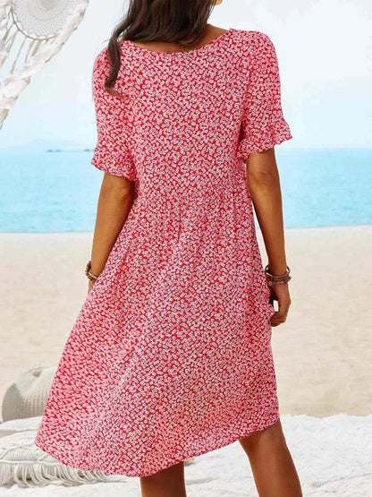 Women's Cotton A-Line Mini Dress