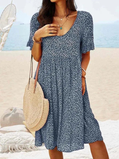 Women's Cotton A-Line Mini Dress