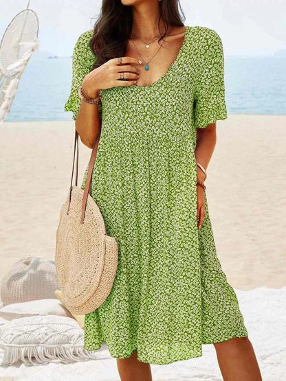Women's Cotton A-Line Mini Dress