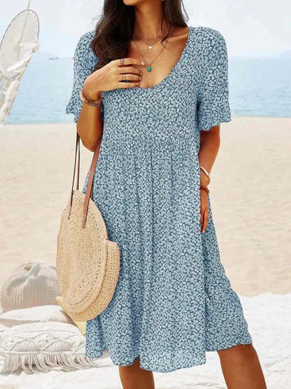 Women's Cotton A-Line Mini Dress