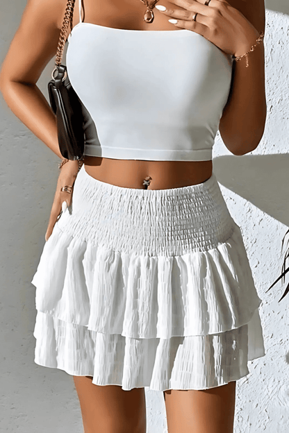 Women's Tiered Mini Skirt