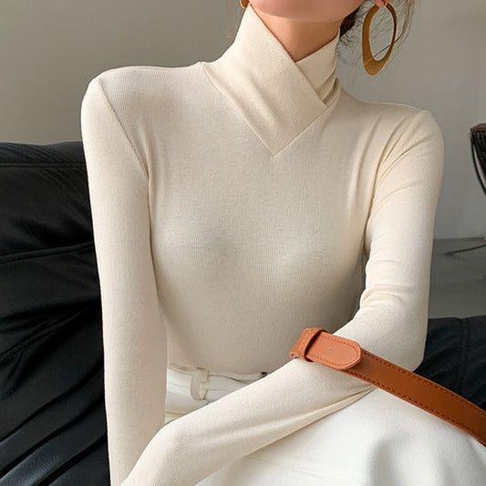 Women’s Elegant Mock Neck Top