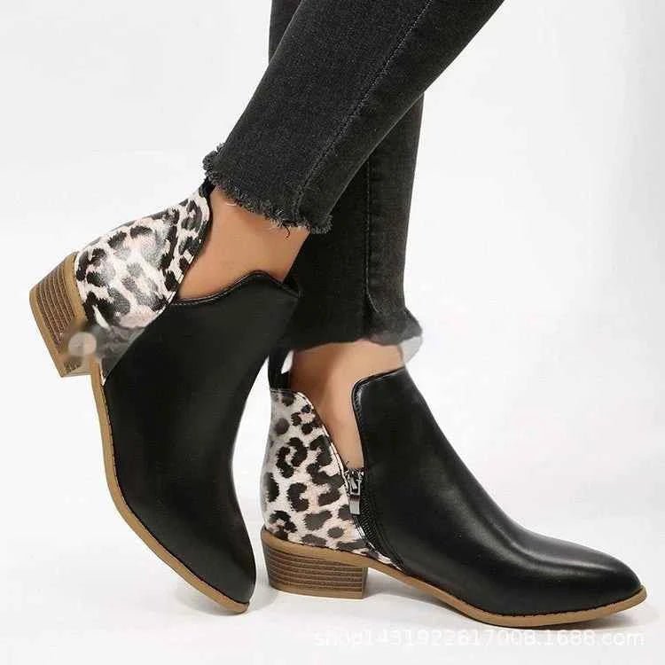 Women's Modern Block Heel Boots