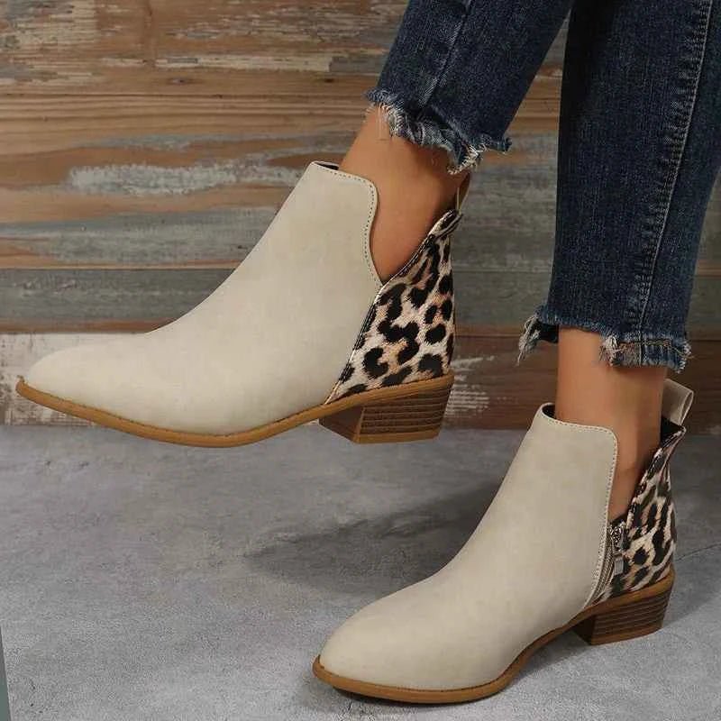 Women's Modern Block Heel Boots