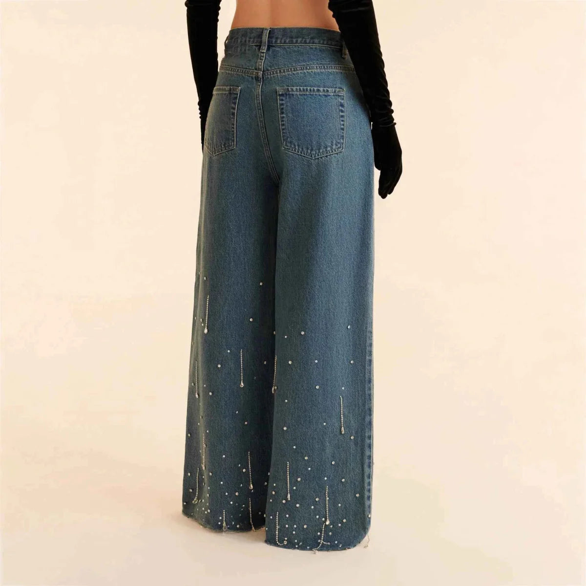 Women's Embellished High-Waist Jeans