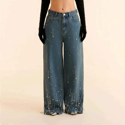 Women's Embellished High-Waist Jeans