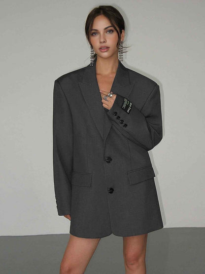 Women's Oversized Classic Tailored Blazer