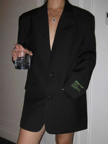 Women's Oversized Classic Tailored Blazer
