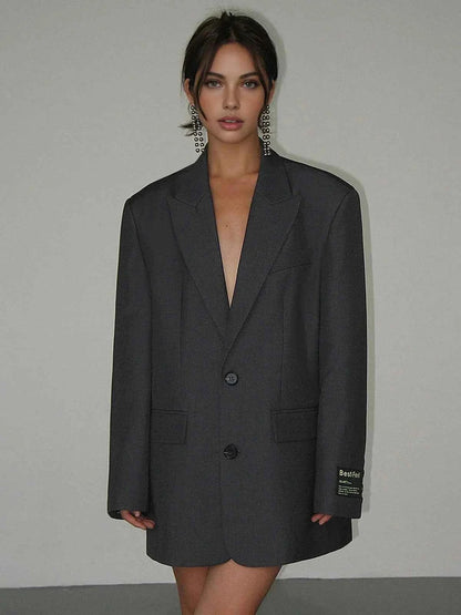 Women's Oversized Classic Tailored Blazer