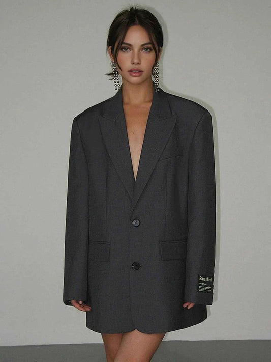 Women's Oversized Classic Tailored Blazer