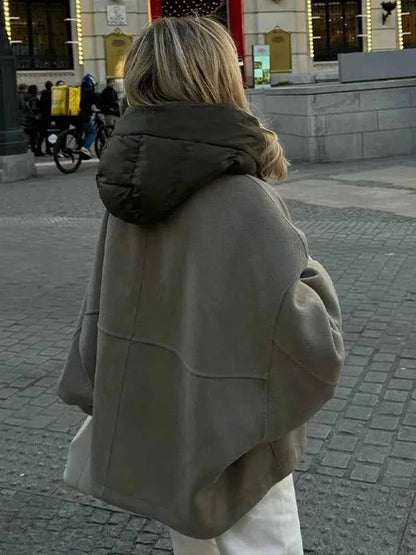 Women's Hooded Oversized Quilted Jacket