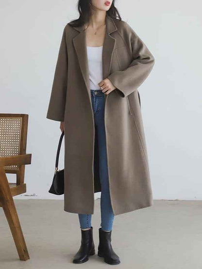 Women's Oversized Belted Wool Coat