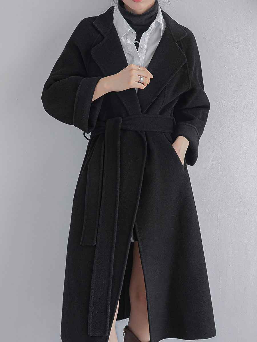 Women's Oversized Belted Wool Coat