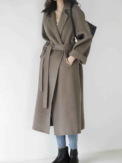 Women's Oversized Belted Wool Coat