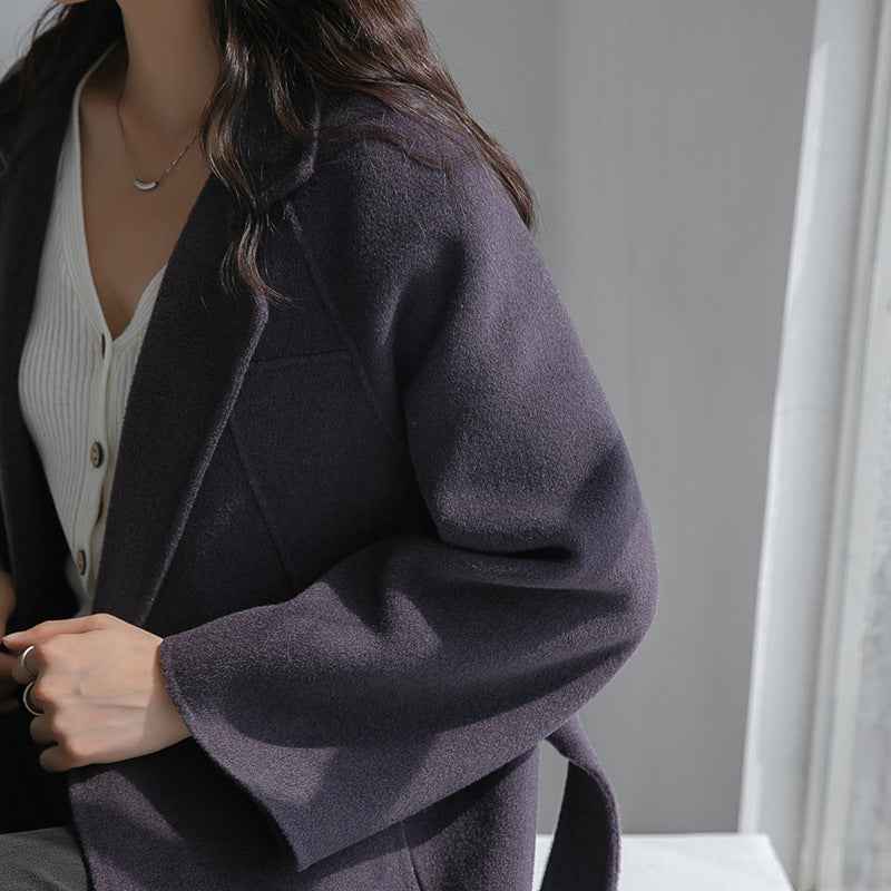 Women's Oversized Belted Wool Coat