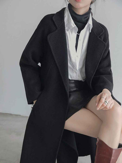 Women's Oversized Belted Wool Coat