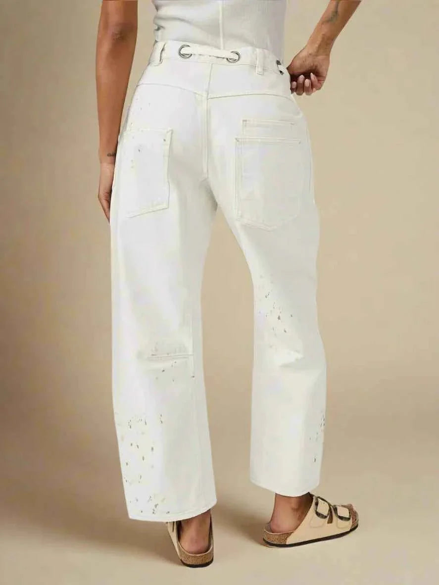 Women's Patchwork Belted Cargo Trousers