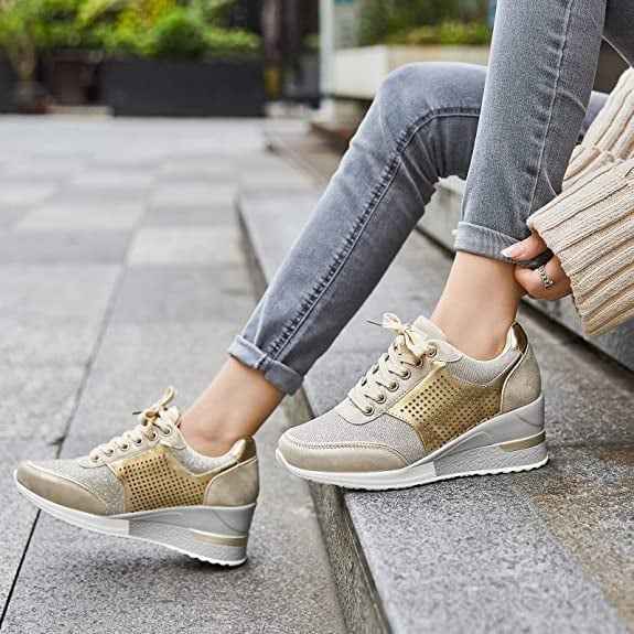 Women's Lace Up Platform Trainers
