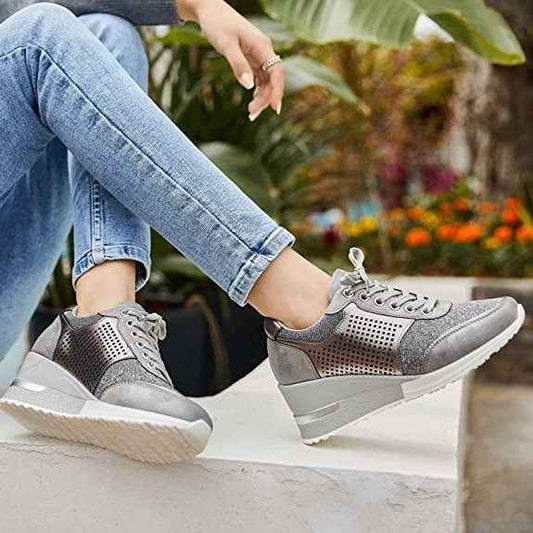 Women's Lace Up Platform Trainers