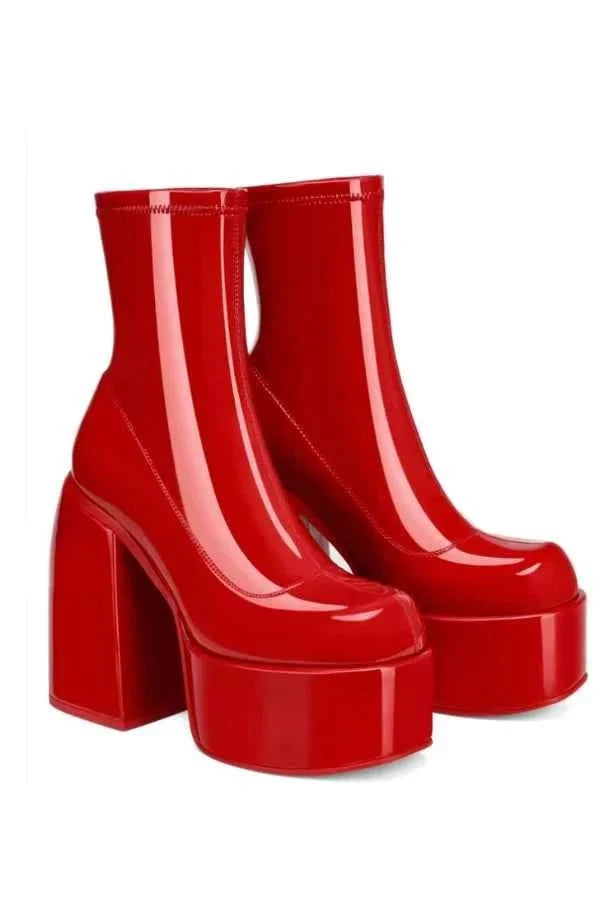 Women's Platform Block Heel Boots