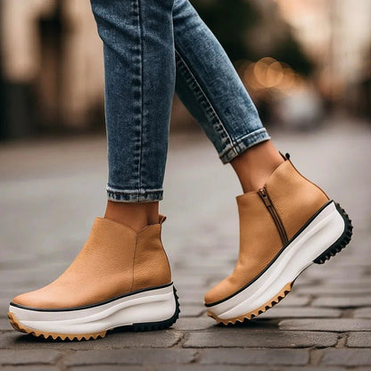 Women's Zip Up Platform Shoes