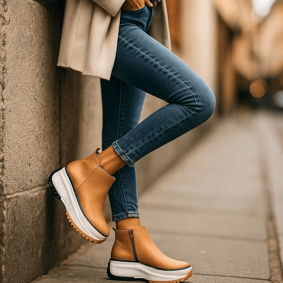 Women's Zip Up Platform Shoes