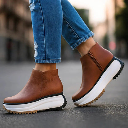 Women's Zip Up Platform Shoes