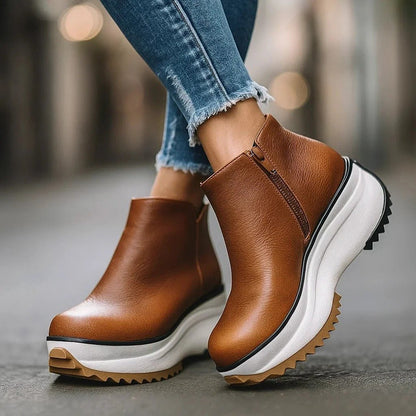 Women's Zip Up Platform Shoes